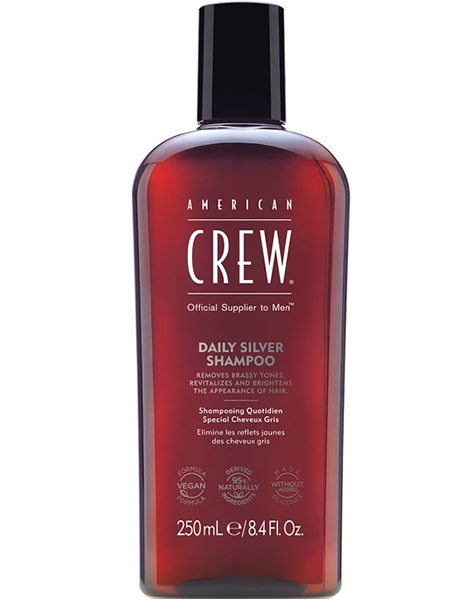 American Crew Daily Silver Shampoo Ежедневный шампунь для седых волос, 250мл